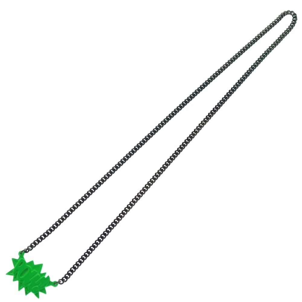 AMBUSH (アンブッシュ) POW! CHAIN ロゴ ブラック チェーンネックレス