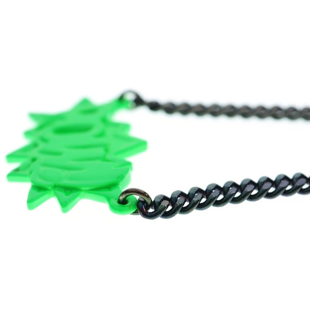 AMBUSH (アンブッシュ) POW! CHAIN ロゴ ブラック チェーンネックレス