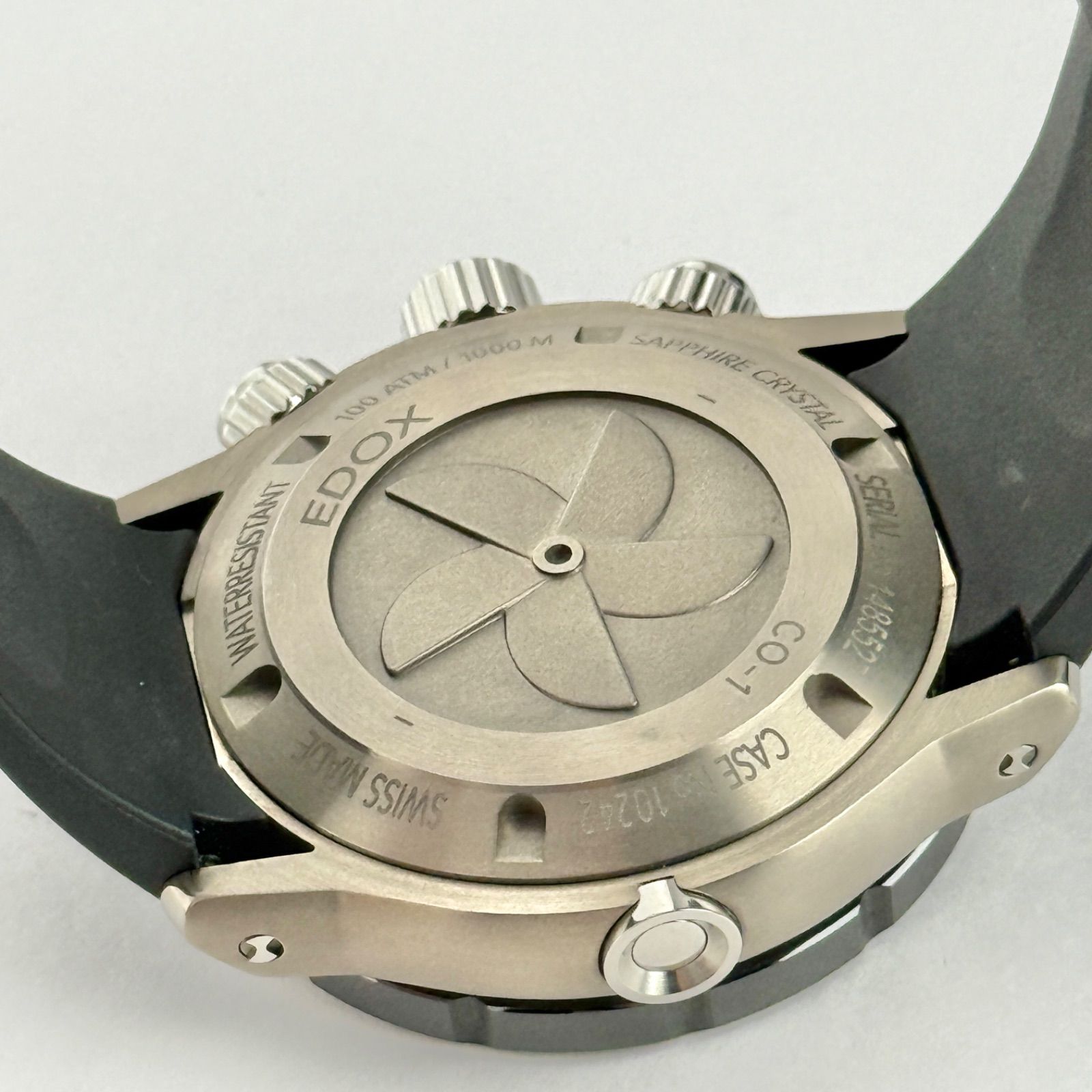 エドックス クロノオフショア 10242 新品電池 メンズ 腕時計 782  