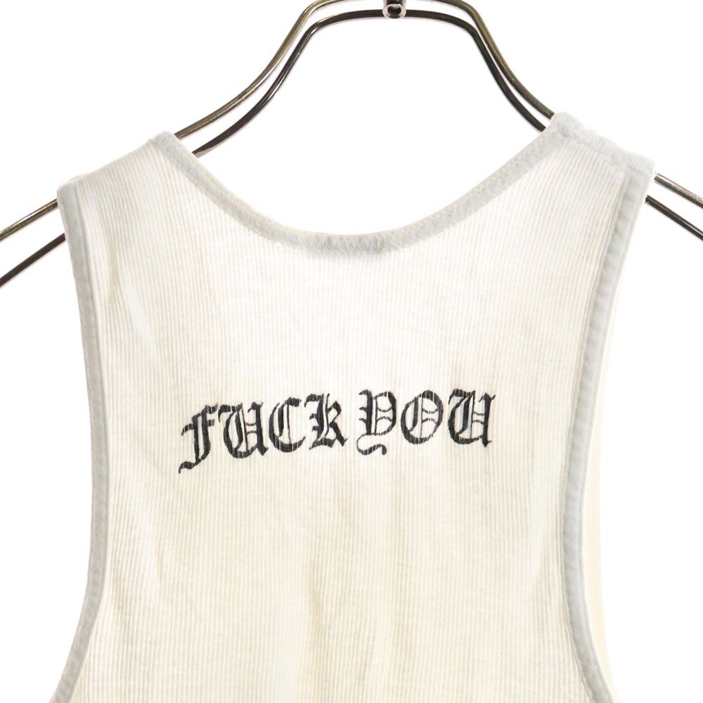 CHROME HEARTS (クロムハーツ) OLD FUCK YOU T BAR TANK TOP ファック