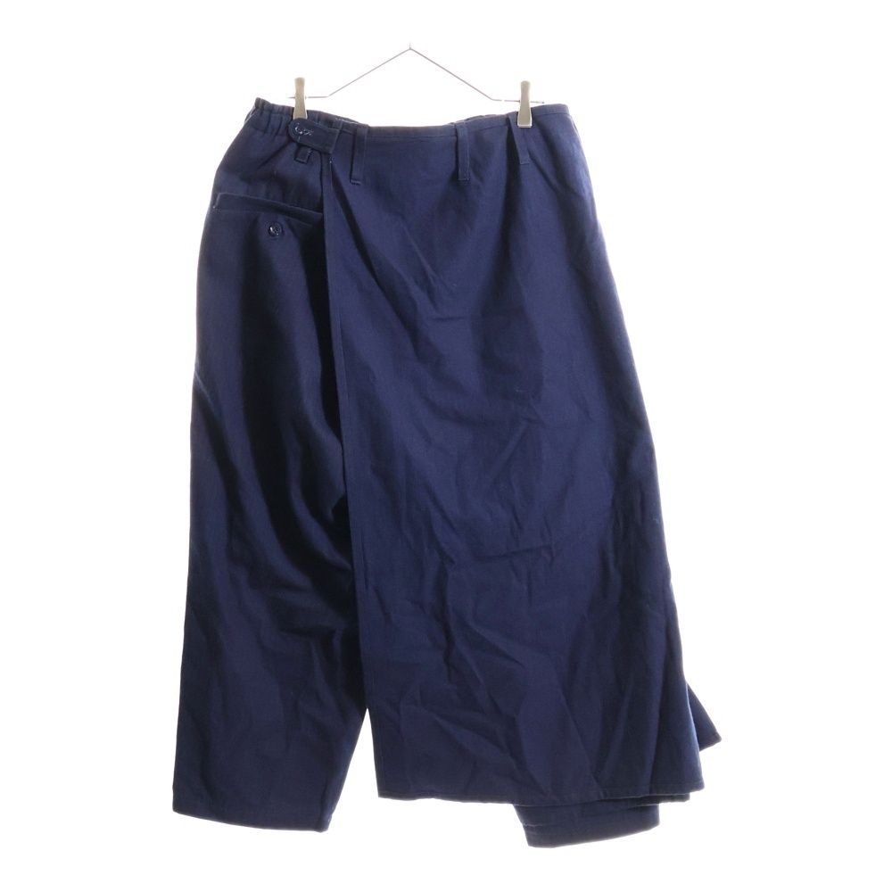 Ground Y グラウンドワイ ピンストライプ コットン サルエル ワイドパンツ ブルー GO-P05-004