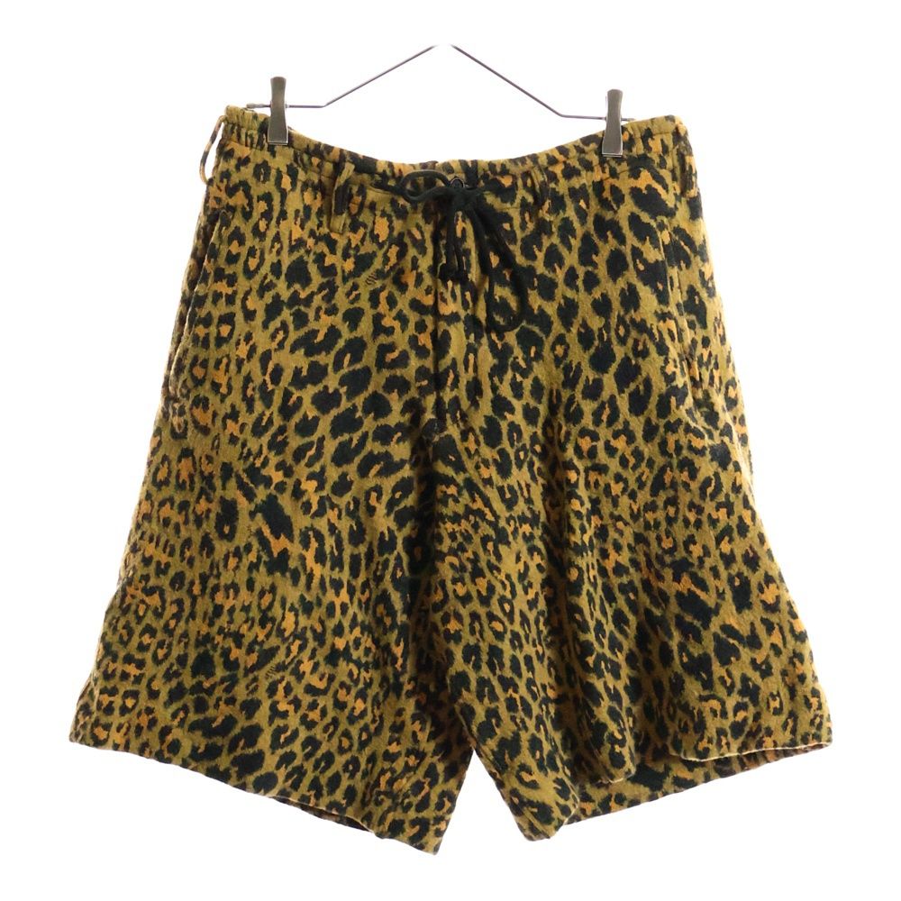 Yohji Yamamoto POUR HOMME ヨウジヤマモト プールオム 13 AW ダークレオパード柄 ウールショートパンツ ショーツ ハーフパンツ ブラウン ブラック HQ T 35 086
