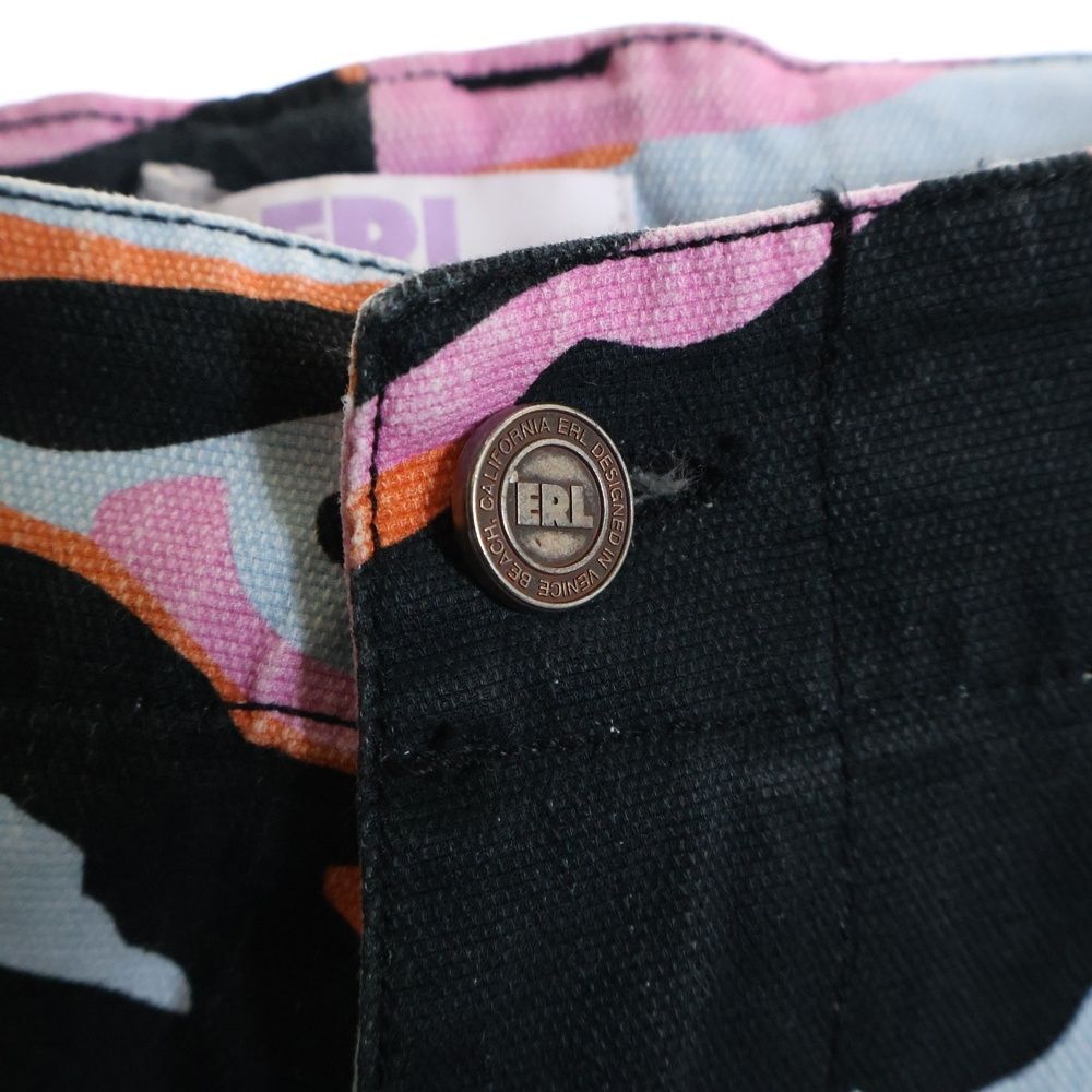 品質100％保証! ERL イーアールエル Camouflage Cargo Pants カモフラージュ 迷彩カーゴパンツ マルチ 大幅値下