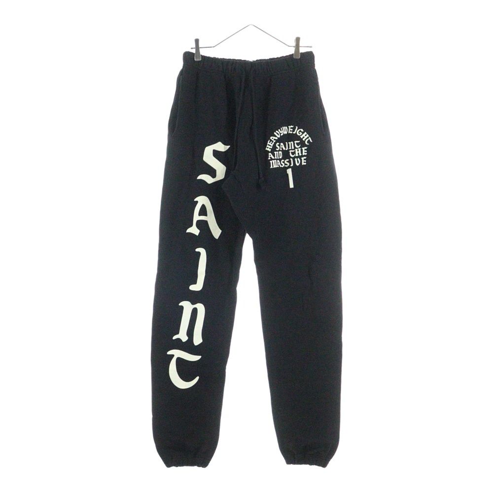 SAINT MICHAEL セントマイケル SWT PNT IT S SAINTBLACK スウェットパンツ セントロゴ ブラック SM-YS1-0000-049