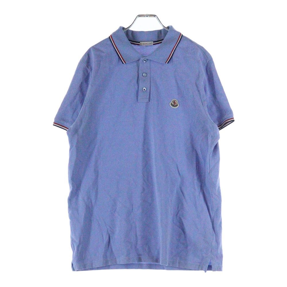 MONCLER モンクレール AGLIA POLO MANICA CORTA 胸ロゴワッペン 半袖ポロシャツ ブルー E10918345600