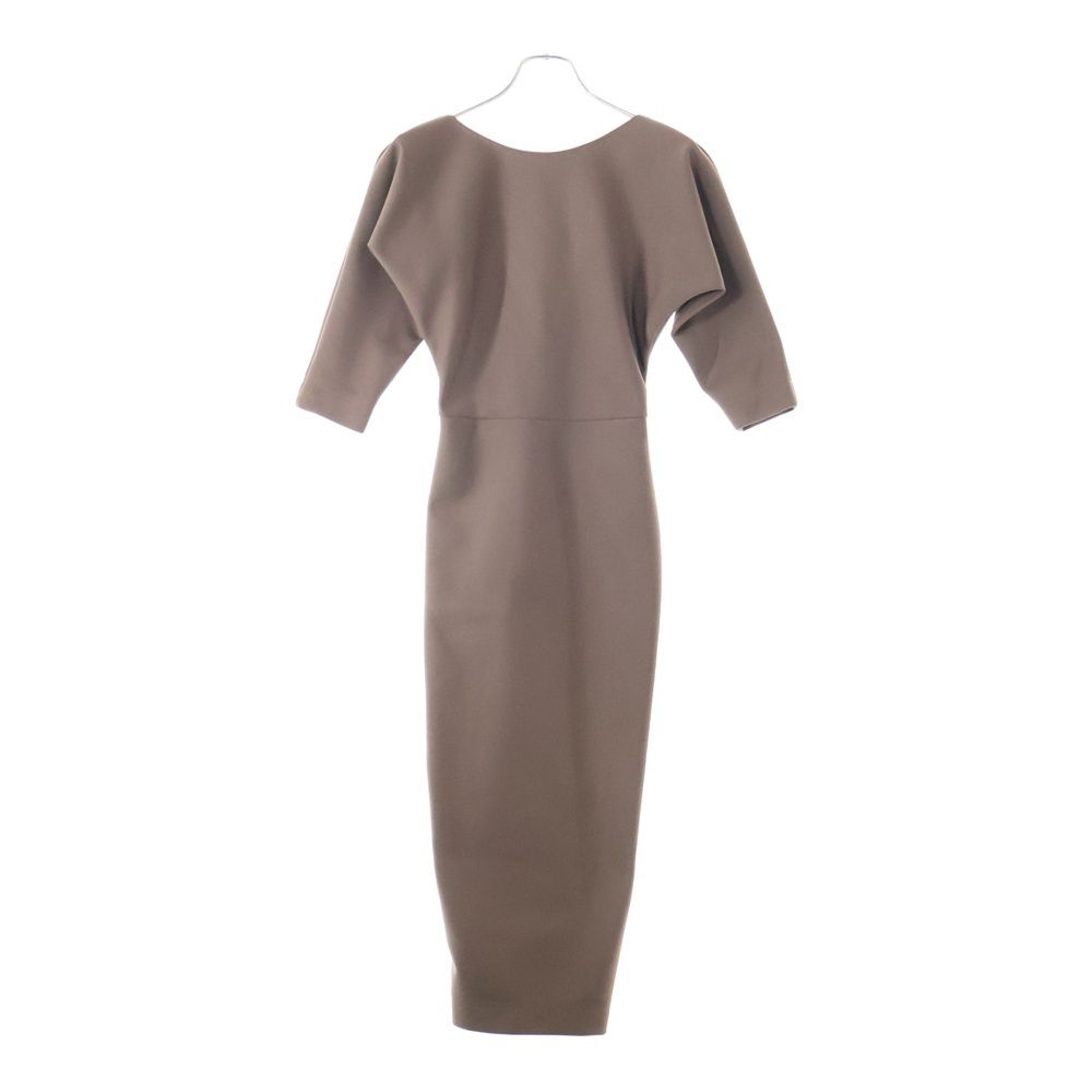 FENDI (フェンディ) バックスリット レーヨン 長袖 ロング タイト