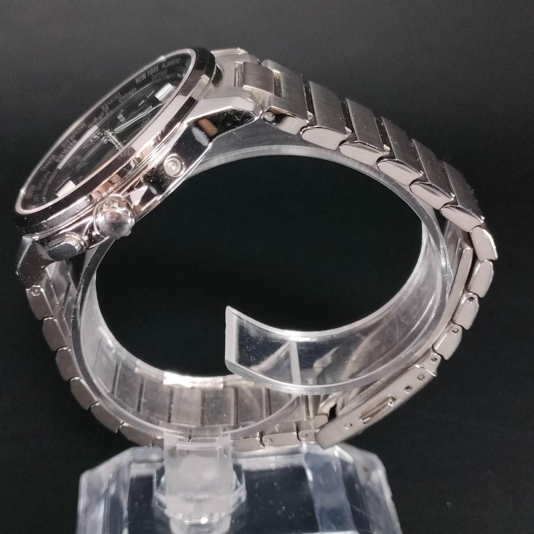 808-20 美品 CITIZEN シチズン XC クロスシー ブラック シルバー