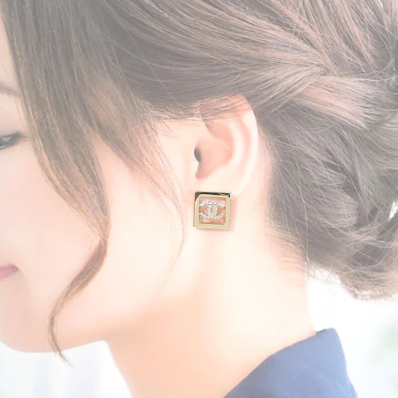 CHANEL】CHANEL スクエア ココマーク ABA287 B10466 NM942 ピアス