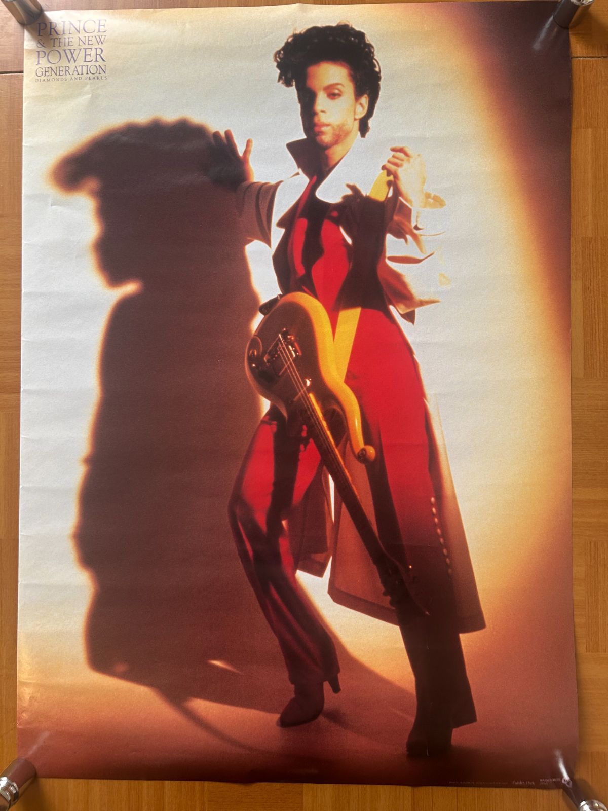 プリンス Prince and the New Power Generation Diamonds and Pearls 1991年 アルバム プロモーション用ポスター B2サイズ 515x728mm