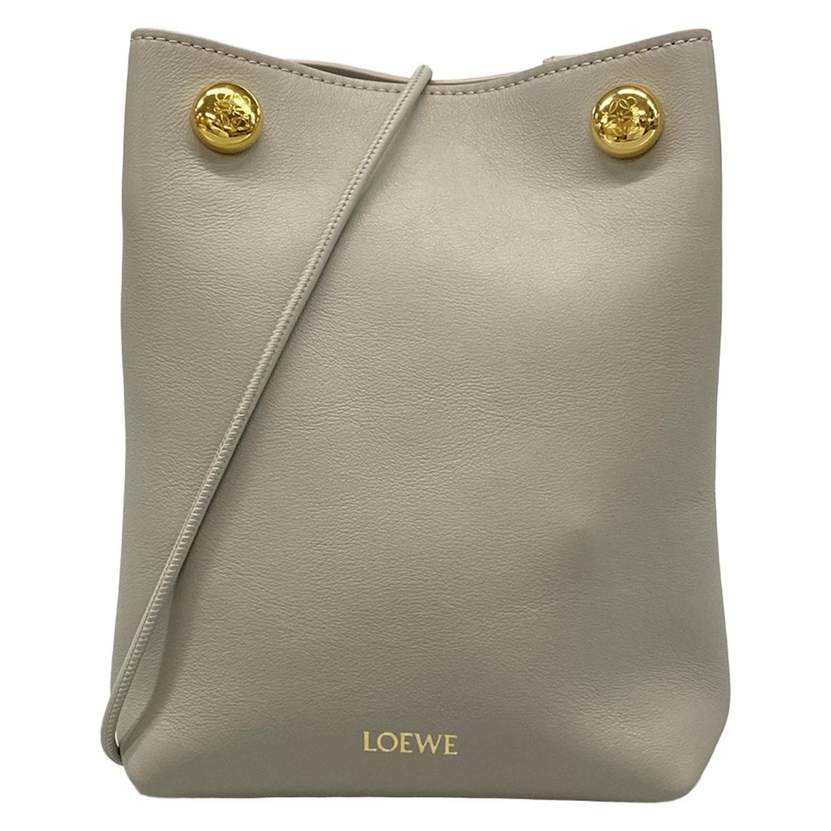 LOEWE(ロエベ) ショルダーバッグ ぺブル ポーチ CANBSPPX01 グレー