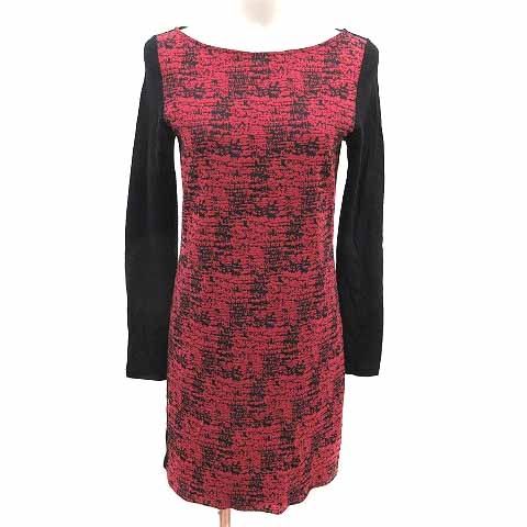 プライドインターナショナルデザイン PRIDE ワンピース ミニ 総柄 長袖