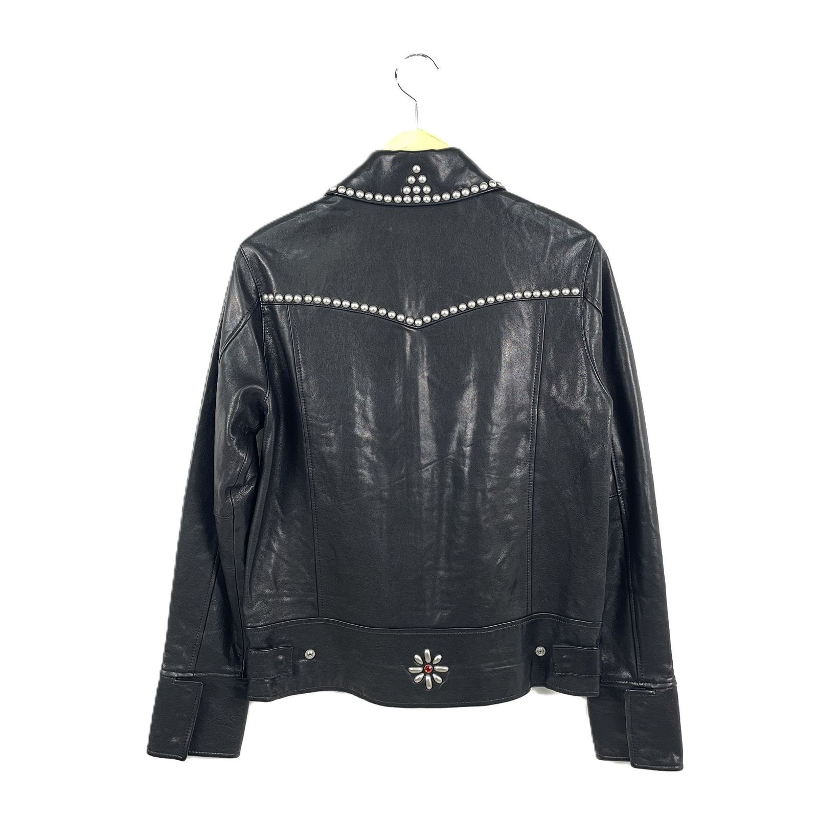 EDITION TOMORROWLAND エディション トゥモローランド 51-08-71-08001 スタッズ付き ラムレザージャケット レザーブルゾン Mサイズ ブラック
