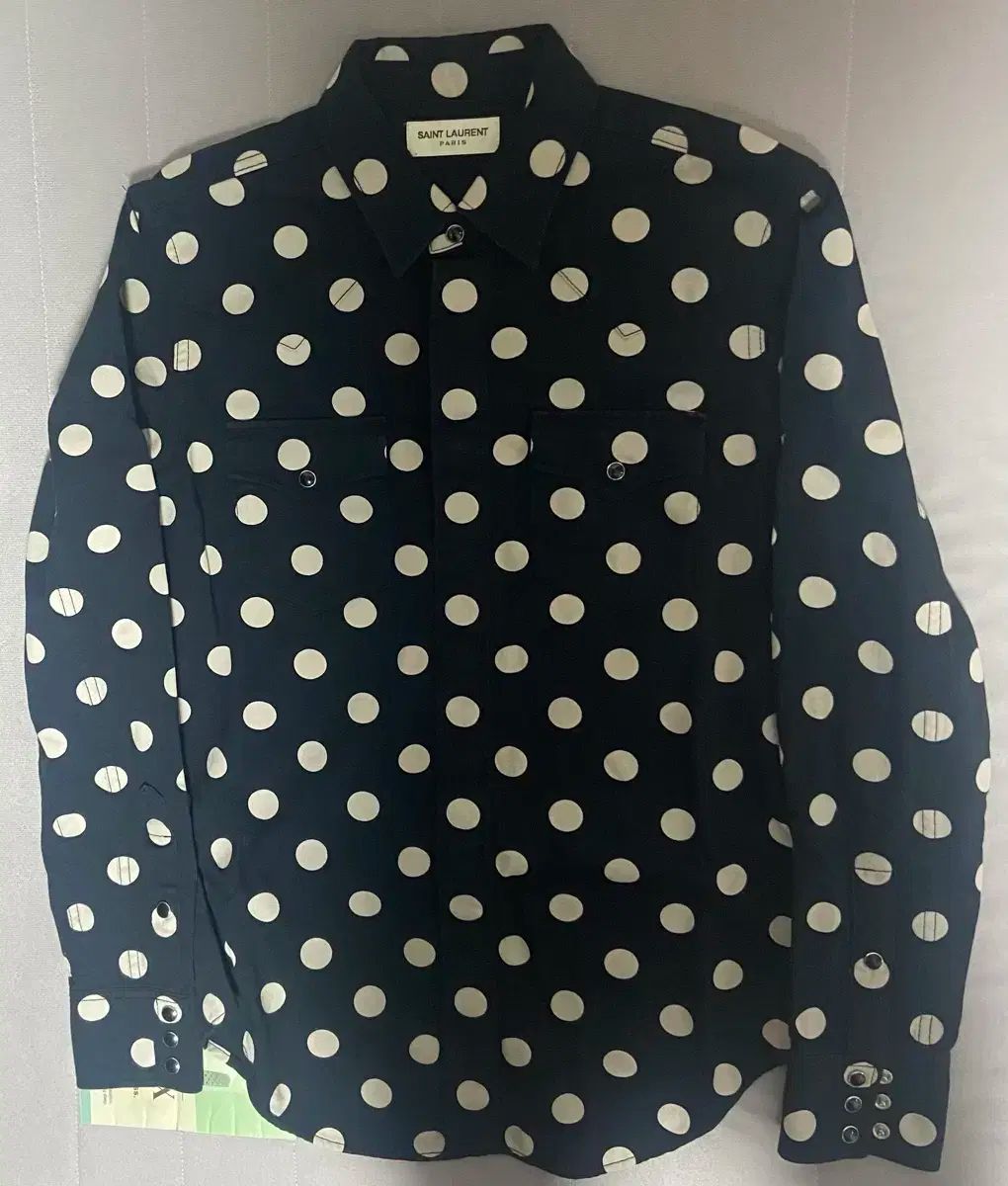 Saint Laurent サンローラン ウェスタン ドット シャツ