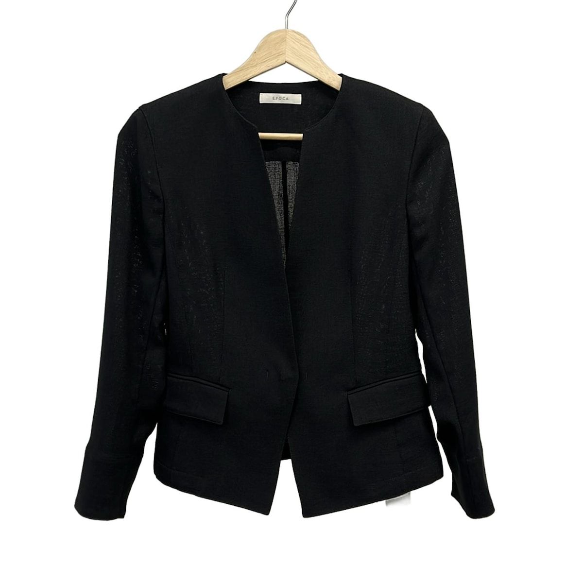 EPOCA(エポカ) ジャケット サイズ40 M レディース美品 - 黒 長袖/肩
