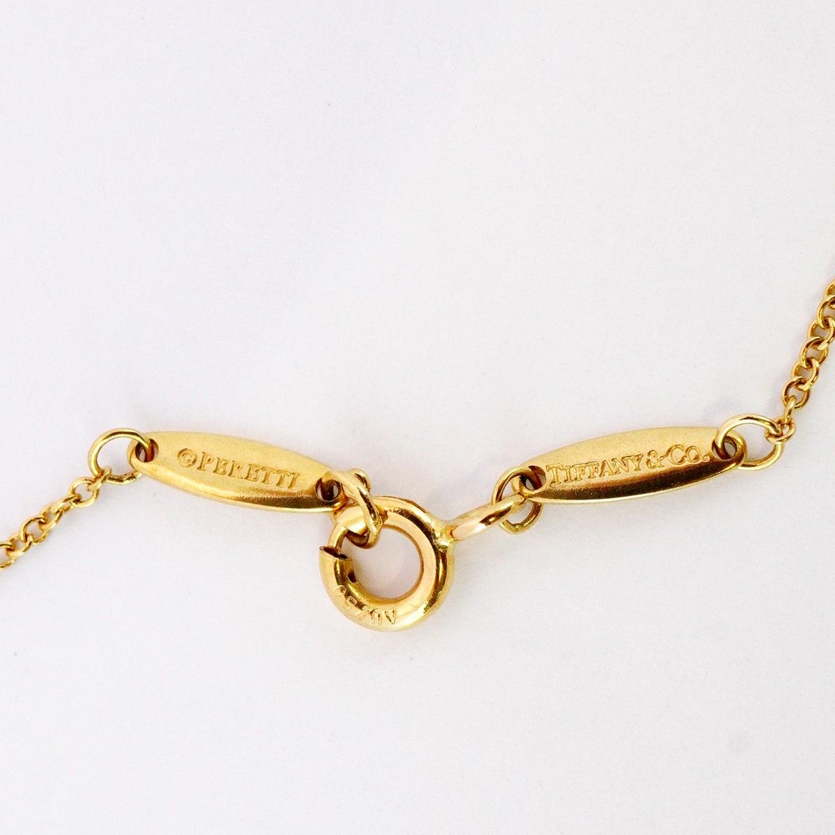 5job0027】ティファニー ネックレス バイザヤード 1PD K18YG イエロー