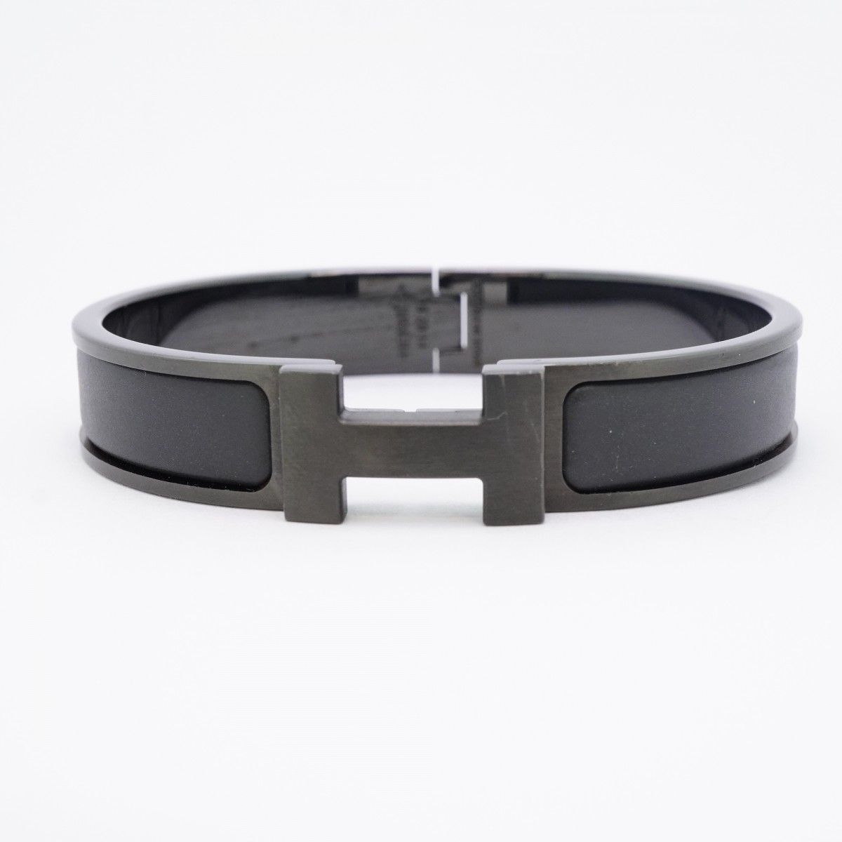 5job0034】エルメス バングル クリッククラックPM メタル ブラック