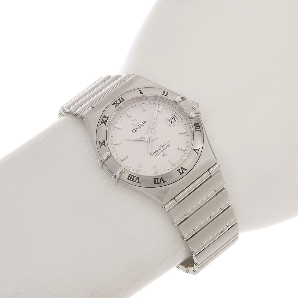  保付 オメガ OMEGA コンステレーション デイト 1592 30 00 ホワイト文字盤 SS 自動巻 25ミリ レディース 腕時計 自動巻き時計 腕時計(アナログ)
