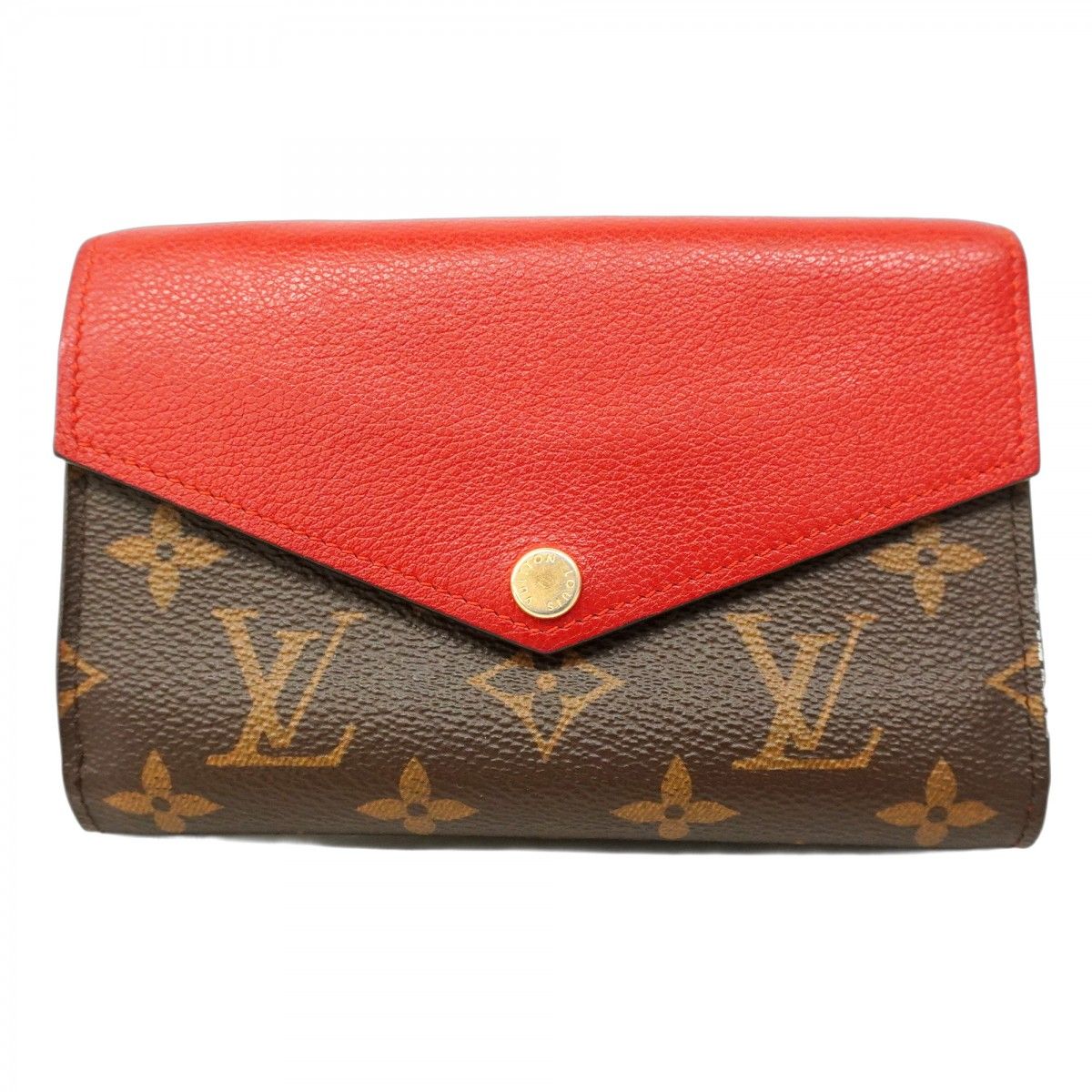 5oc2025 ルイヴィトン 財布 モノグラム ポルトフォイユパラスコンパクト M60140 ブラウン スリーズ レディース