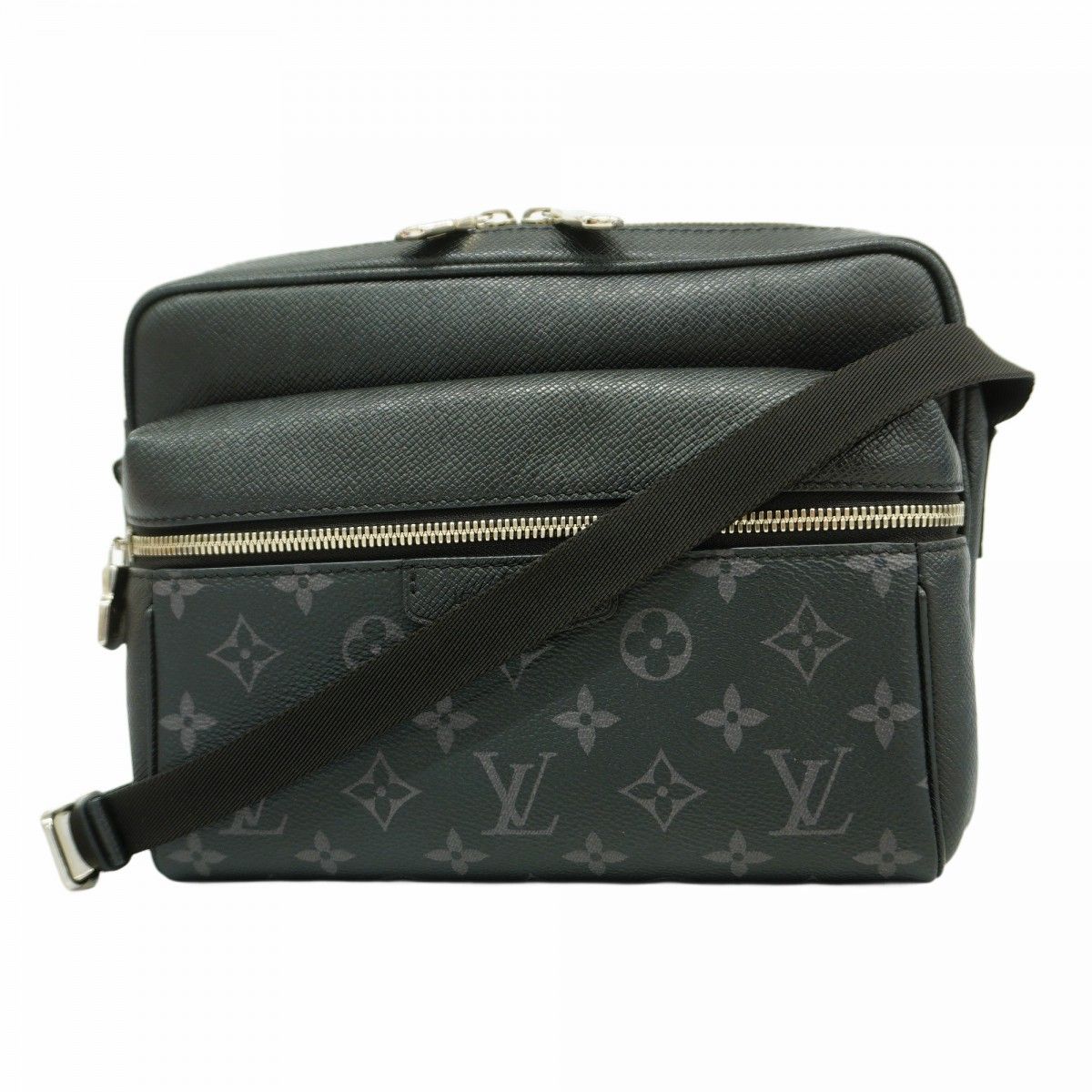 5 oc 2087 h ルイヴィトン ショルダーバッグ タイガラマ アウトドアメッセンジャーPM M 30233 ノワール メンズ