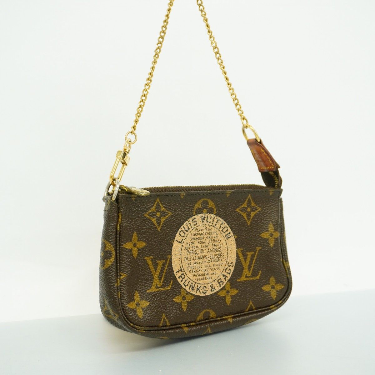 5oc2090-h ルイヴィトン ポーチ モノグラム ミニポシェットアクセソワールT-B M60153 ブラウン レディース