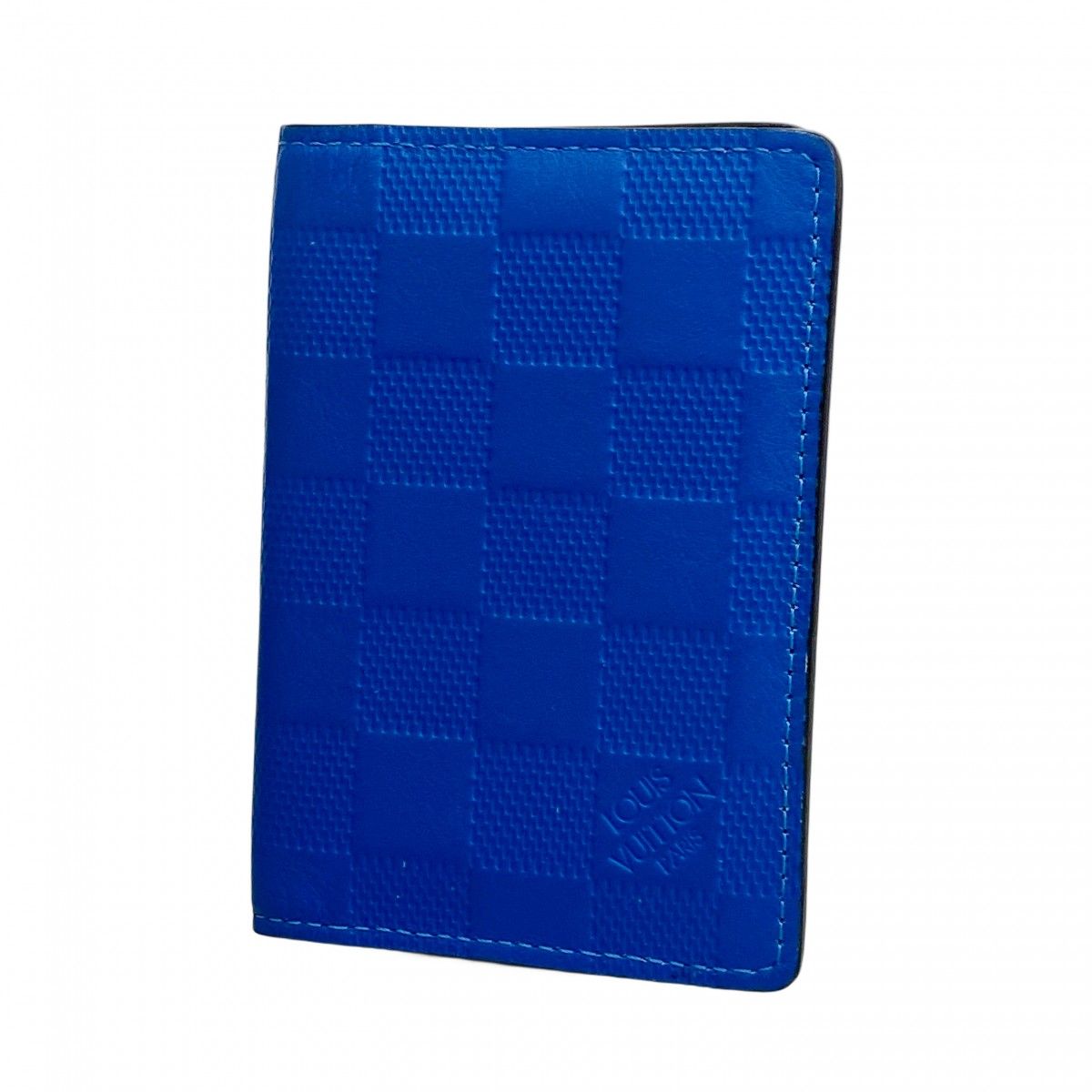 5 oc 2114 ルイヴィトン カードケース ダミエ アンフィニ オーガナイザードゥポッシュ N 60085 ネオン メンズ