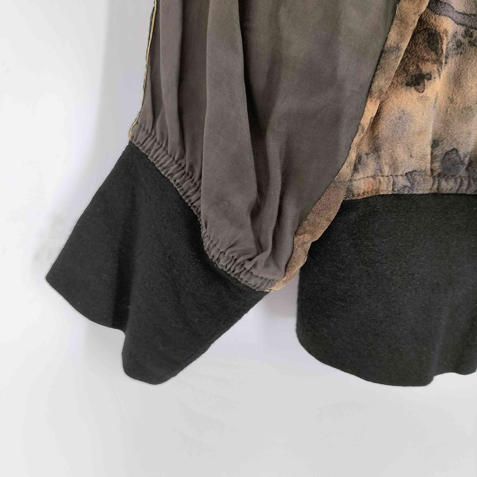 シェアースピリット SHARE SPIRIT シルク100％ 総柄 ダブルジップ