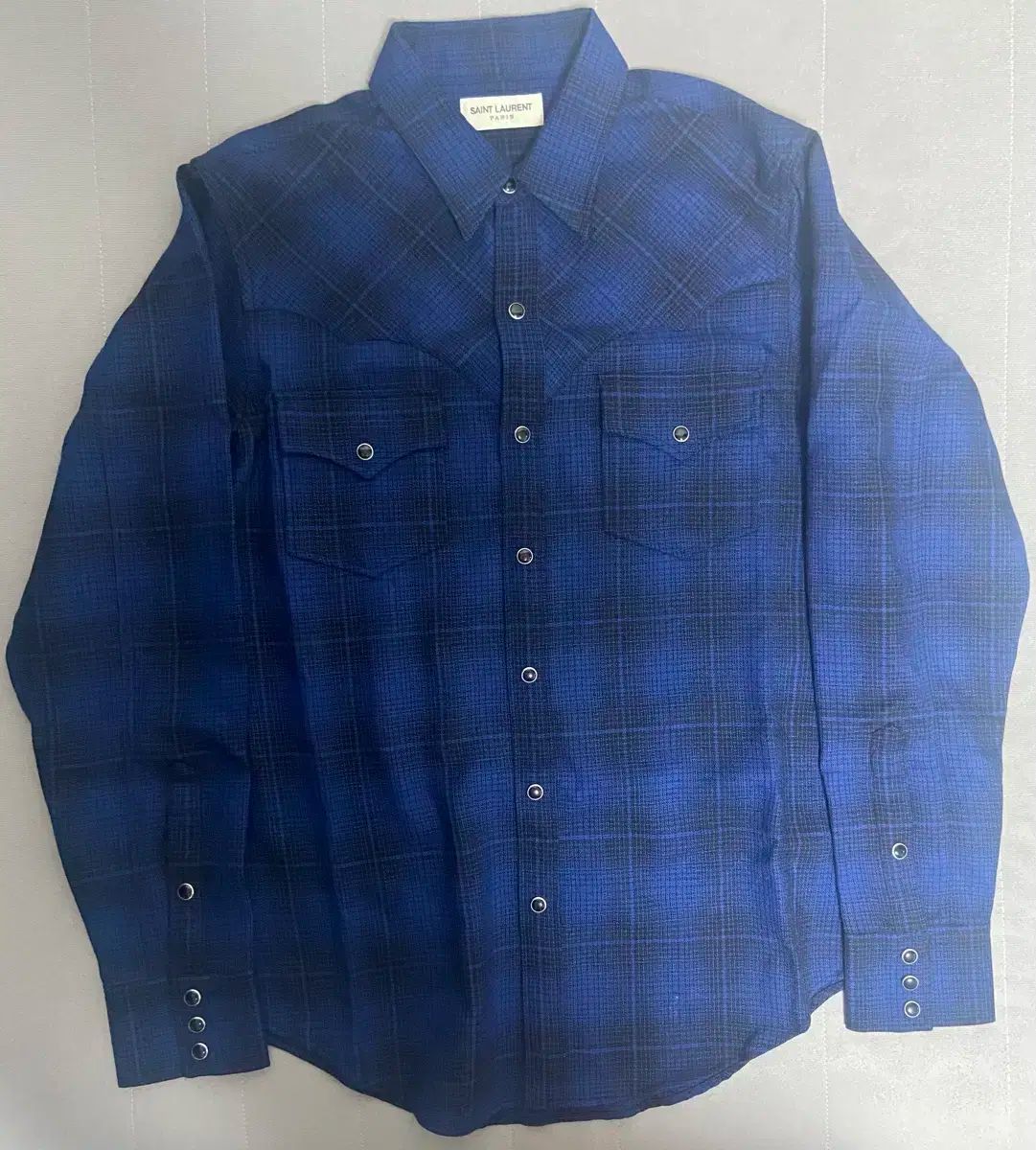 サンローラン エディシーズン ウールシャツ s