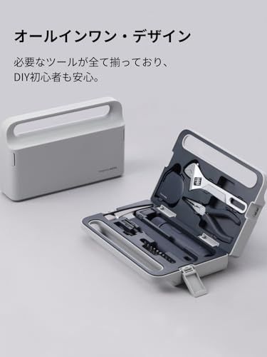 HOTO 3.6V ドライバーツールセット 工具セット ホームツールセット コードレスドライバー 10本 S2合金鋼 精密ビット 3段階トルク調整 リング型LEDライト マグネット式 ネイルハンマー ゴムヘッド付き ラジオペンチ モン 49d74a9c