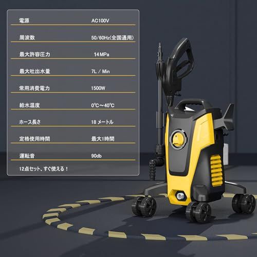 最大出力圧力14メガパスカル 50Hz