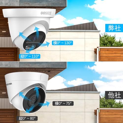 500万画素 130°超広角 ドーム型 OOSSXX AHD 防犯カメラセット 有線 屋外 4台 監視カメラ 録画機セット 防犯カメラセット スマホ対応セキュリティ ハードディスク無し d6fa1f25