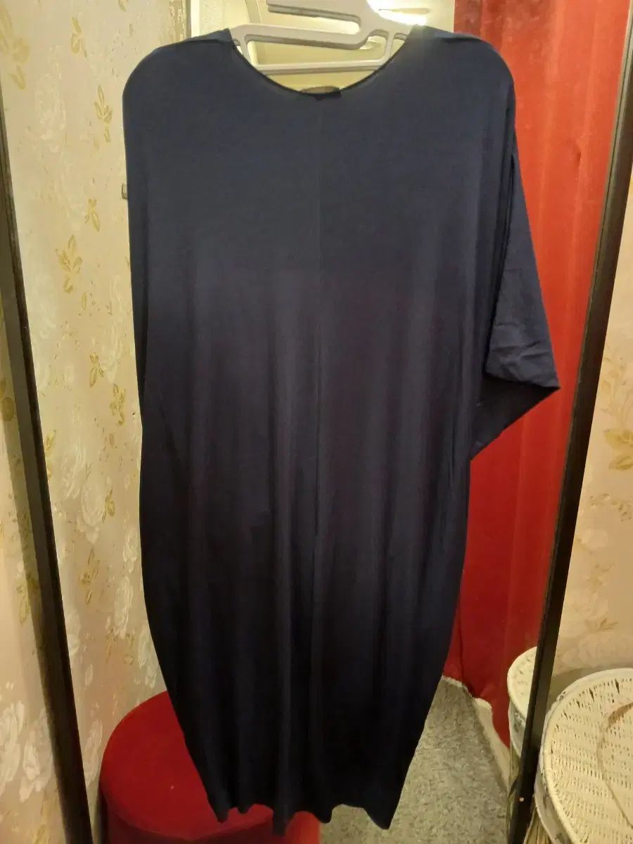 6 29 LANVIN ランバン ネイビー ドレープ ワンピース