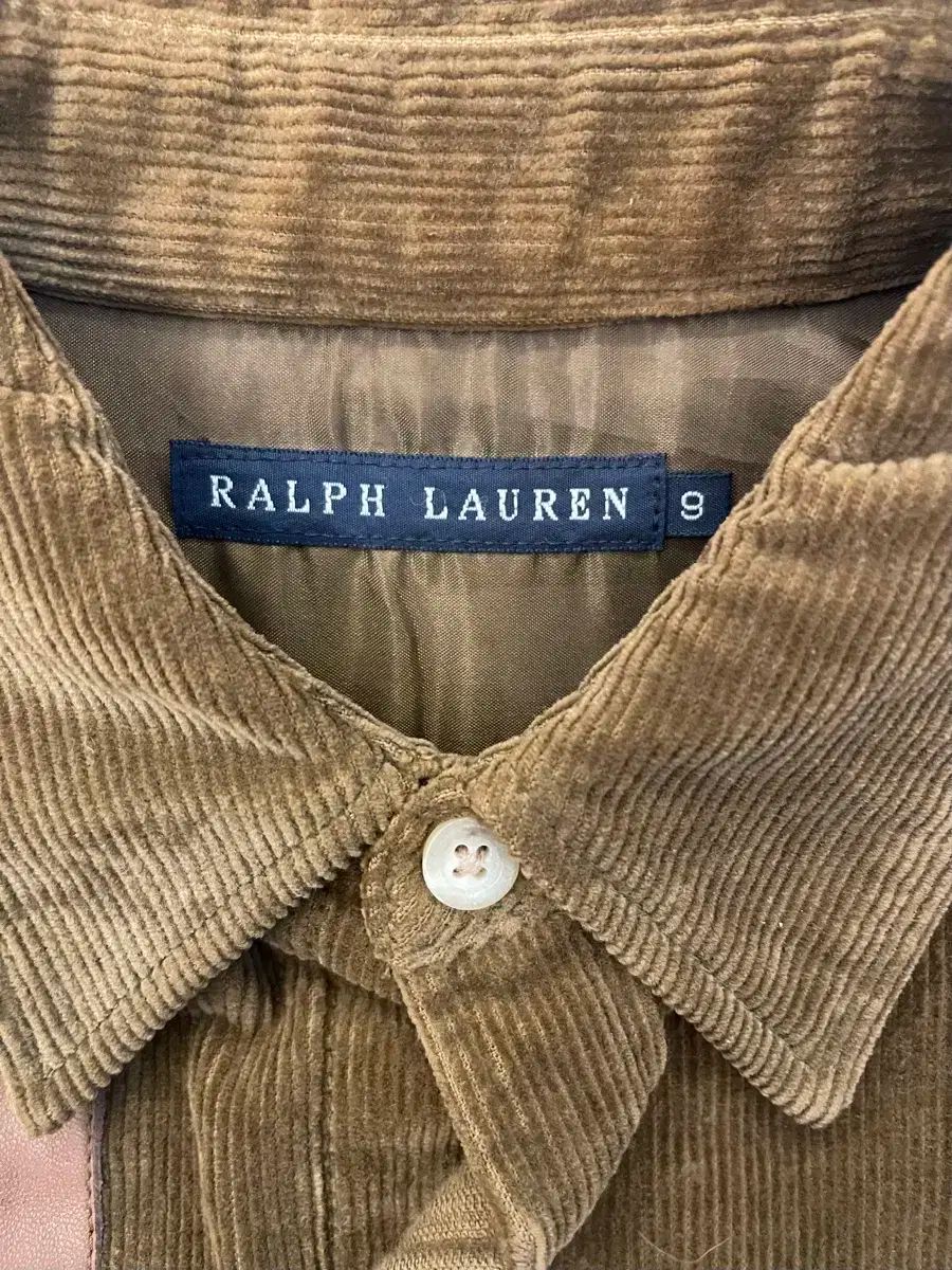 ラルフローレン コーデュロイ シャツ ONE PIECE ブラウン