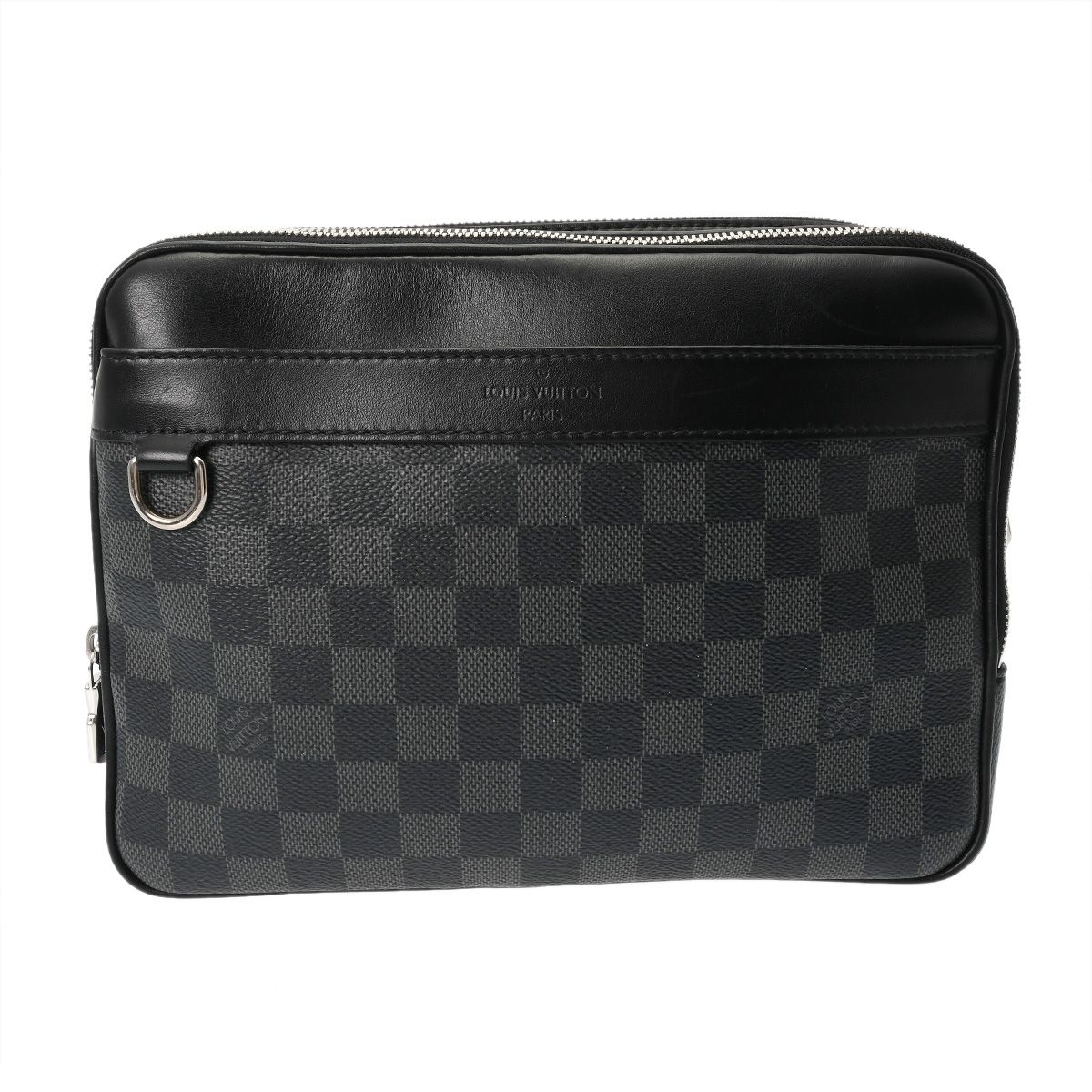 ルイヴィトン ダミエグラフィット トロカデロ メッセンジャー PM 黒 グレー N40087 メンズ ダミエグラフィットキャンバス ショルダーバッグ