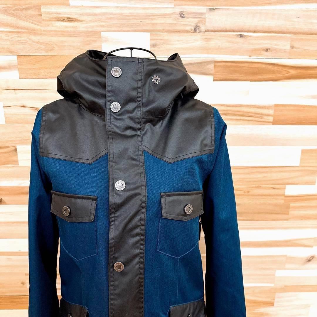 ニキータ】NIKITA スノーボード ウェア ジャケット 裏ボア XS 紺×黒