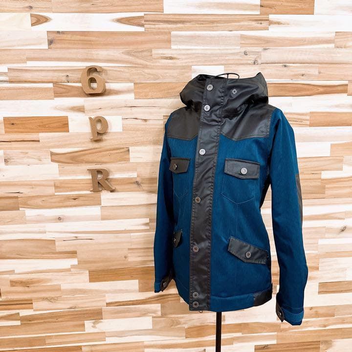 NIKITA スノーボードウェア ニキータ】NIKITA スノーボード ウェア ジャケット 裏ボア XS 紺×黒