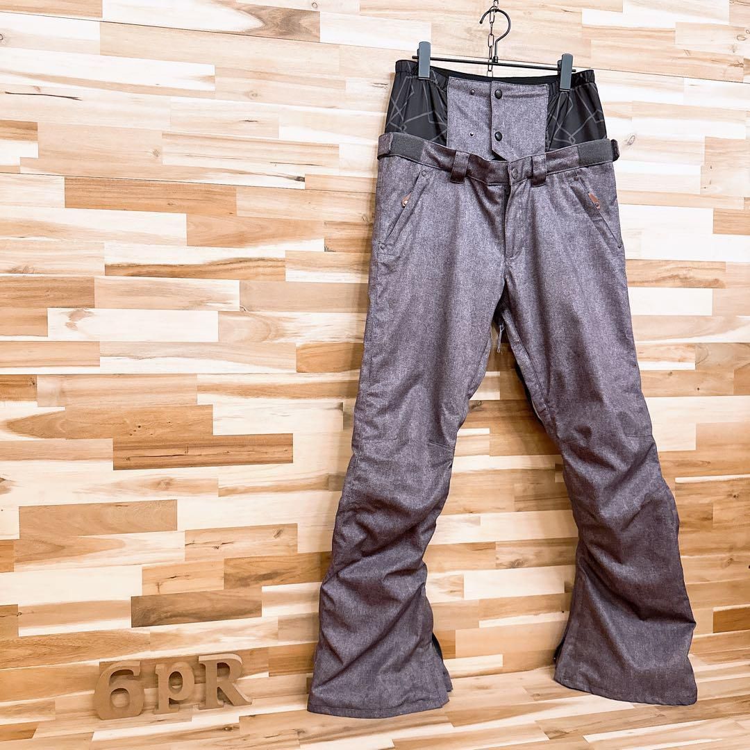 【フォーナインズ】スノボ ウェア フレアパンツ シンプル 無地 M グレー フォーナインズ】スノボ ウェア フレアパンツ シンプル 無地 M グレー
