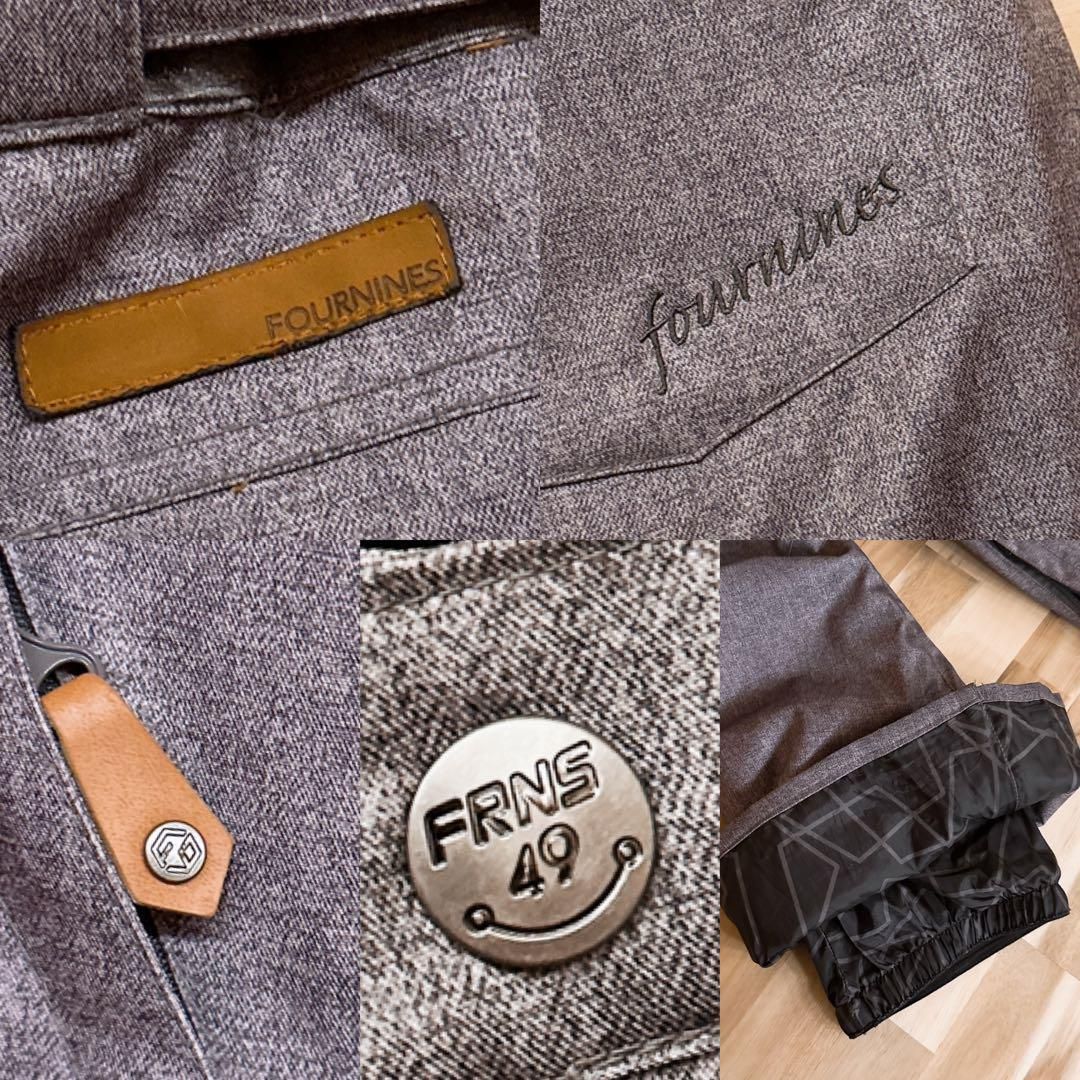 【フォーナインズ】スノボ ウェア フレアパンツ シンプル 無地 M グレー フォーナインズ】スノボ ウェア フレアパンツ シンプル 無地 M グレー