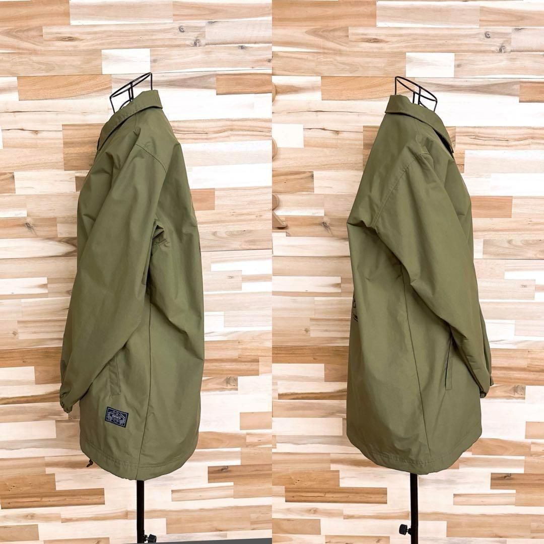 エスティボ】バック プリント コーチジャケット スノボ ウェア M カーキ×黒