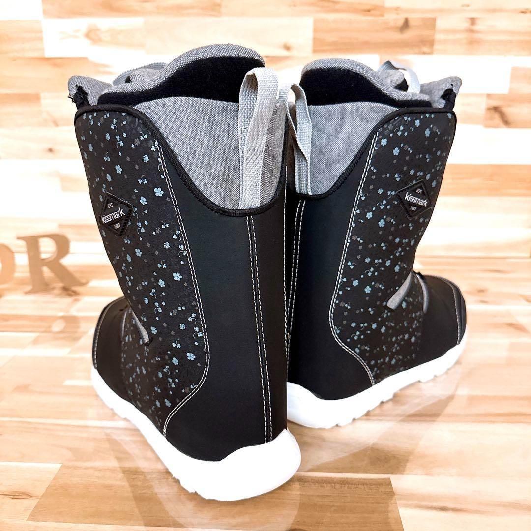 美品【キスマーク】ジェネラス KM GENROUS ブーツ スノボ 25.0 黒 キスマーク ジェネラス KM genrous スノーボードブーツ 25cm kissmark