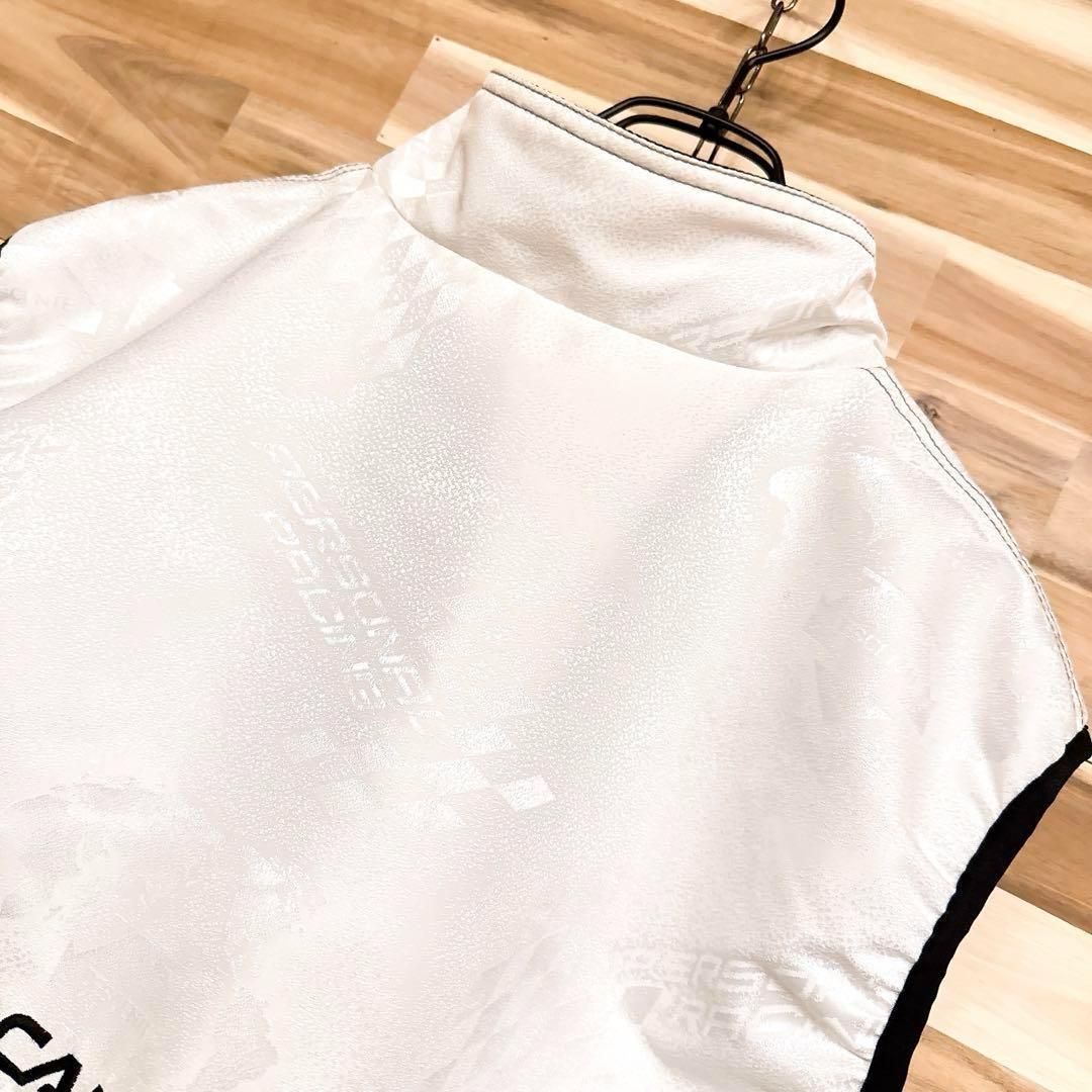 激レア/廃番【デサント】カナダ  ベスト スキー ウェア M 白×黒 レア/廃番【デサント】カナダ CANADA ベスト スキー ウェア M 白×黒