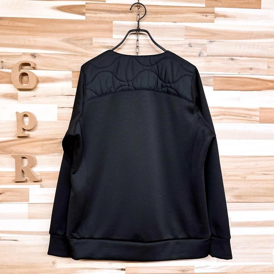 フィラゴルフ】ジップアップ キルティング 中綿 ブルゾン ゴルフ M 黒×白