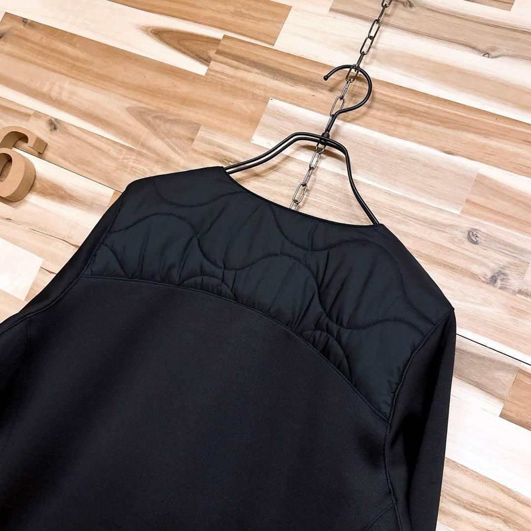 フィラゴルフ】ジップアップ キルティング 中綿 ブルゾン ゴルフ M 黒×白