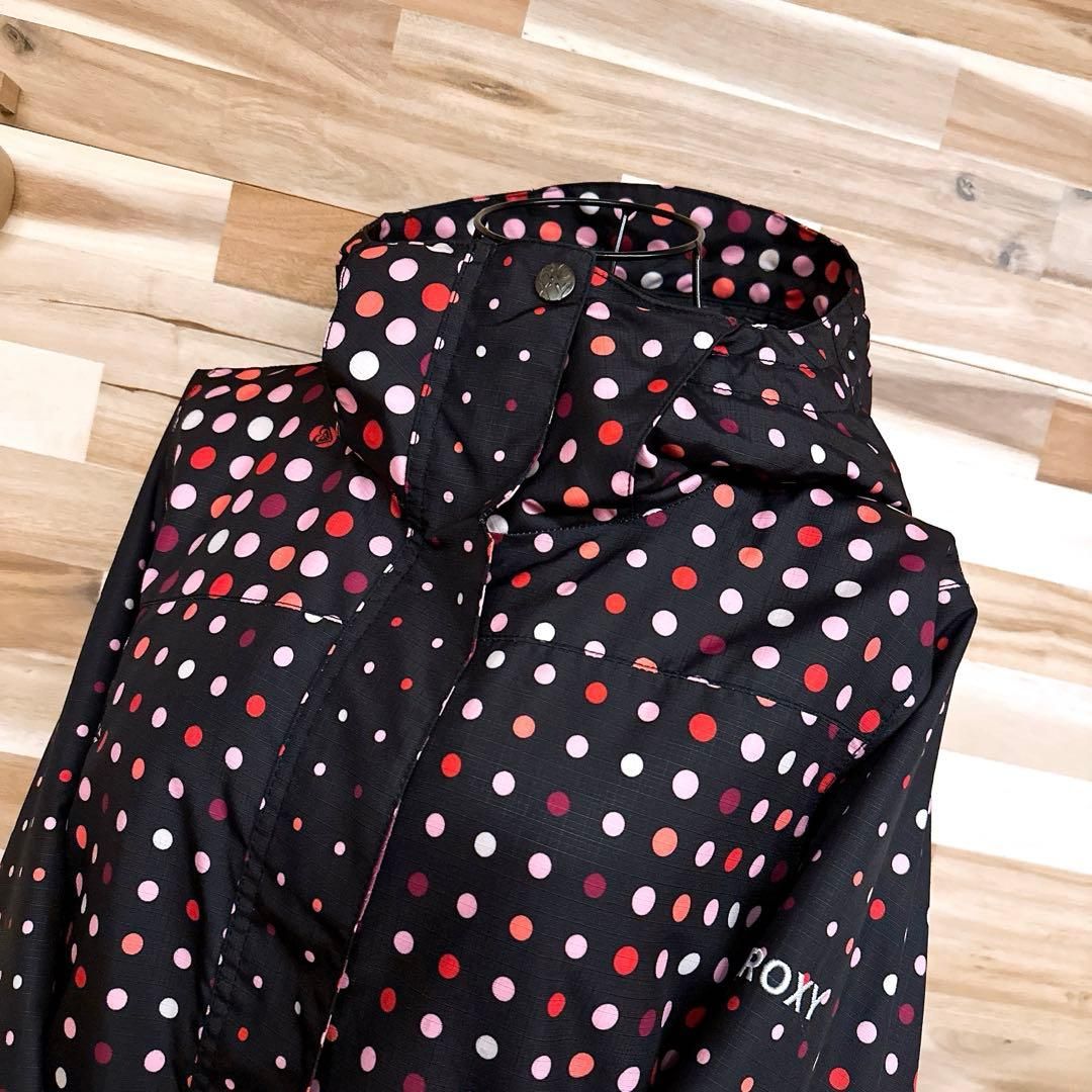ロキシー】スノボ ウェア グラデーション ドット柄 ジャケット M 黒