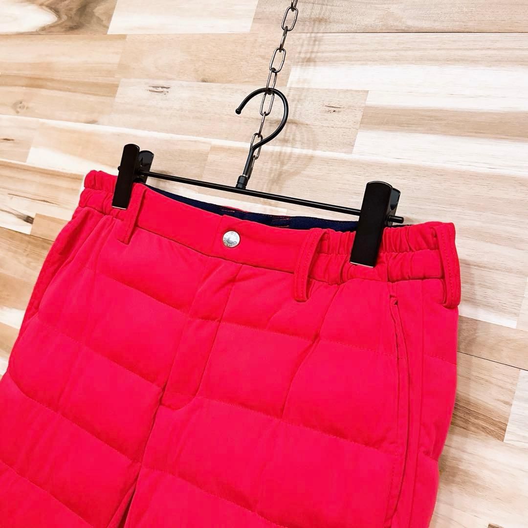 キャロウェイ】ボーダー キルティング ゴルフ 中綿パンツ 防寒 M 赤