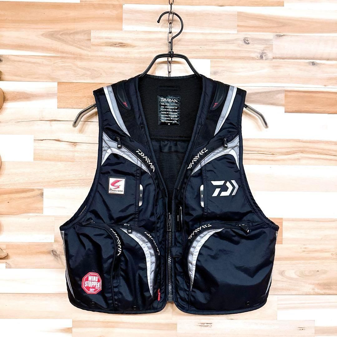 ダイワ ウィンドストッパー 鮎ベスト DV-1000 M 黒