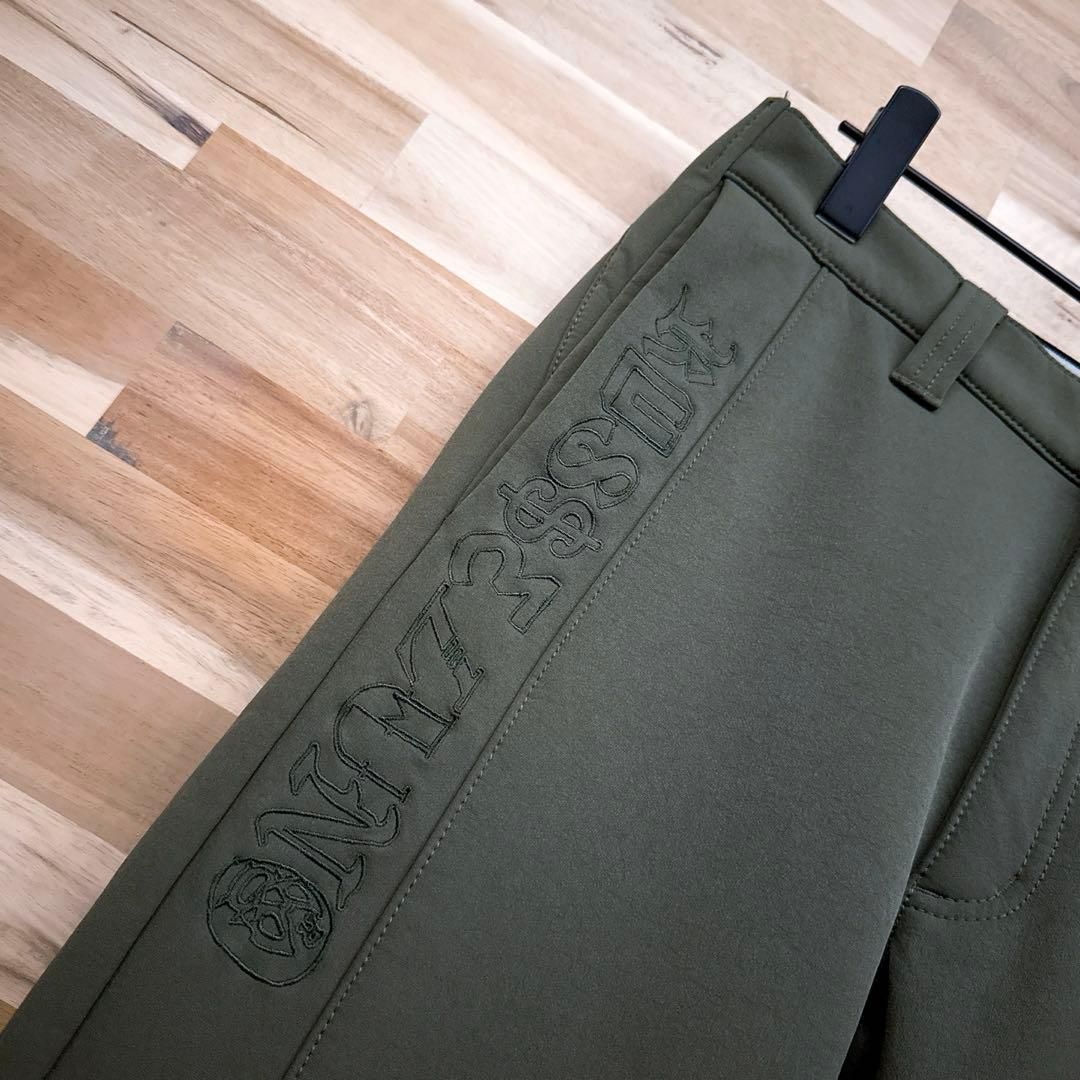 美品【ラッセルノ】ウォーム スキニー ゴルフ パンツ 裏起毛 秋冬 カーキ×黒 美品【ラッセルノ】ウォーム スキニー ゴルフ パンツ 裏起毛 秋冬