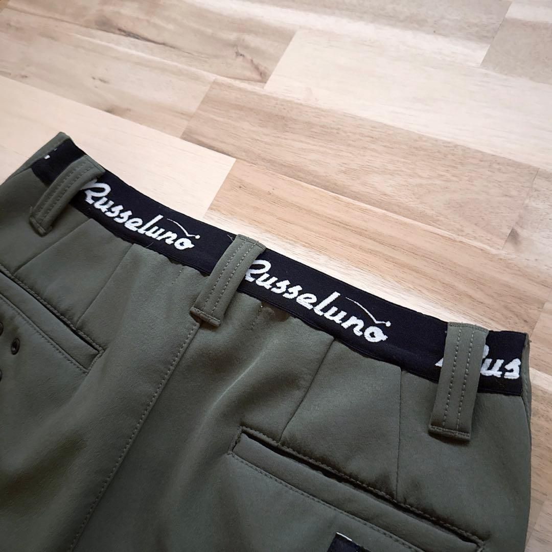 美品【ラッセルノ】ウォーム スキニー ゴルフ パンツ 裏起毛 秋冬