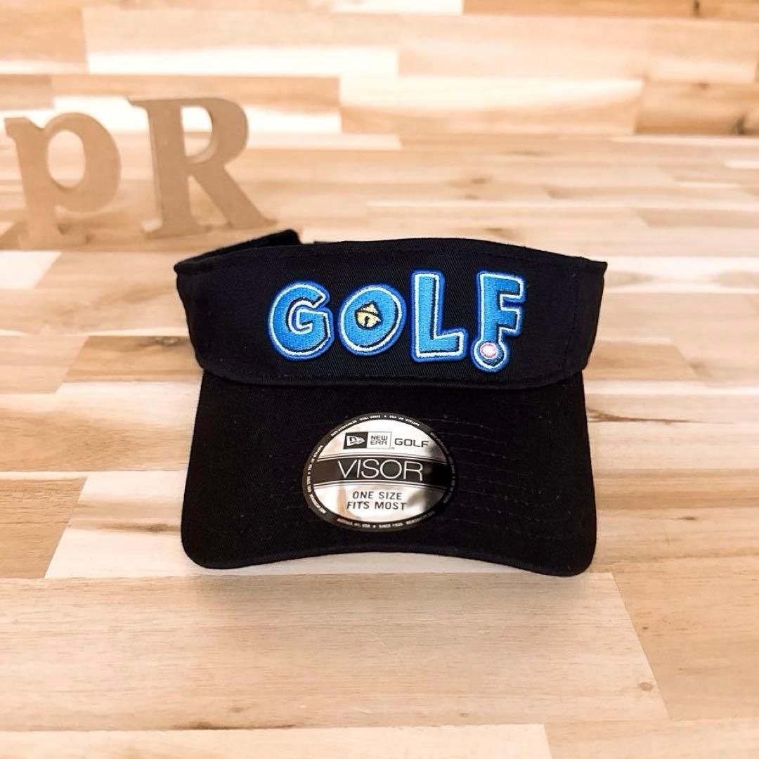 美品【ニューエラ×ドラえもん】限定コラボ 50周年記念 ゴルフ サンバイザー 黒 美品【ニューエラ×ドラえもん】限定コラボ 50周年記念 ゴルフ サン