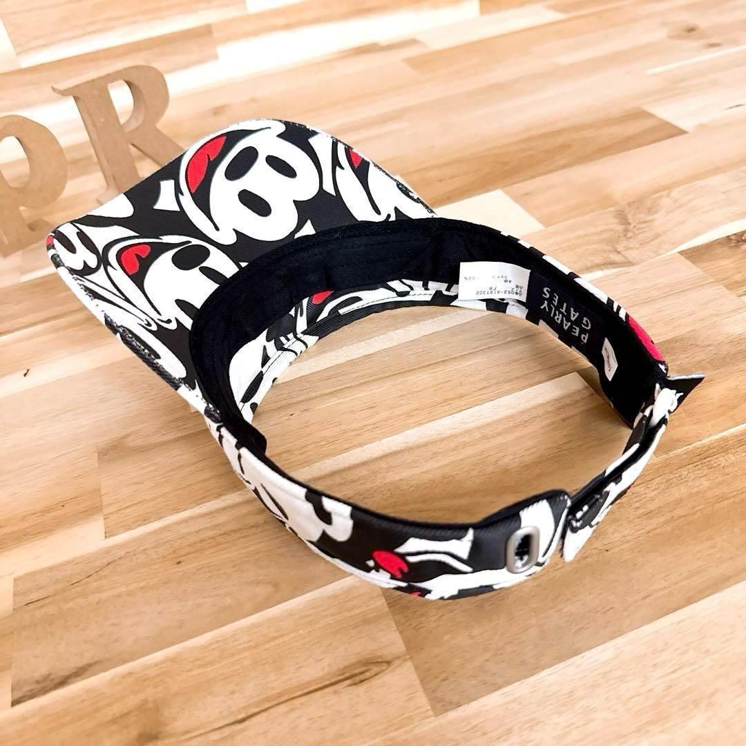 レア【パーリーゲイツ×ディズニー】限定コラボ オズワルド サンバイザー 黒×白 レア【パーリーゲイツ×ディズニー】限定コラボ オズワルド サン