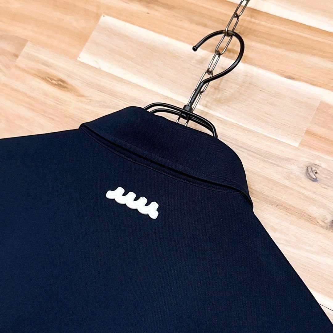 レア/廃番【ムータマリン】バイカラー マルチ ロゴ ポロシャツ ゴルフS